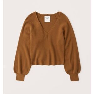 Abercrombie & Fitch puff sleeve sweater, like new condition